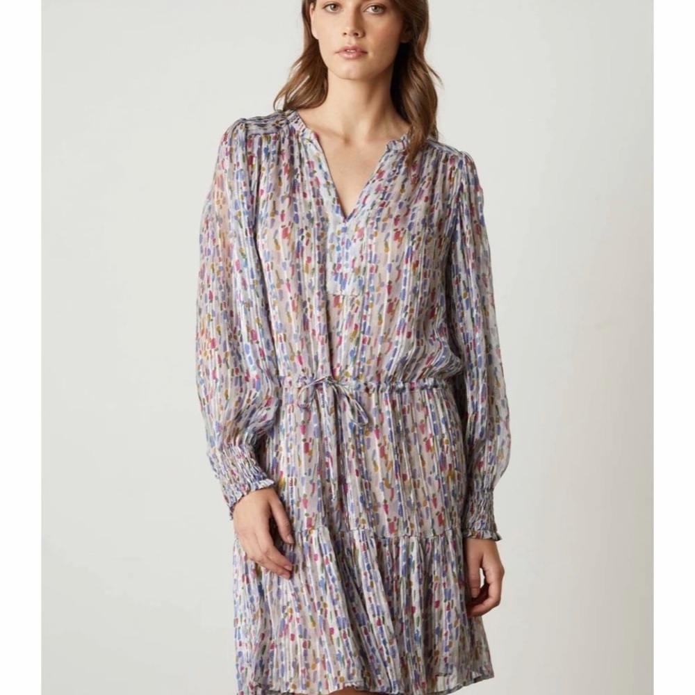 Velvet by Graham & Spencer Anastasia Lurex Striped Dress